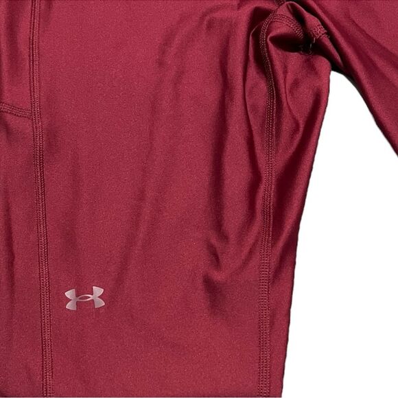 Under Armour Compression Ankle Leggings Women’s Plus Size 1X Burgundy NWT UA - Picture 8 of 11